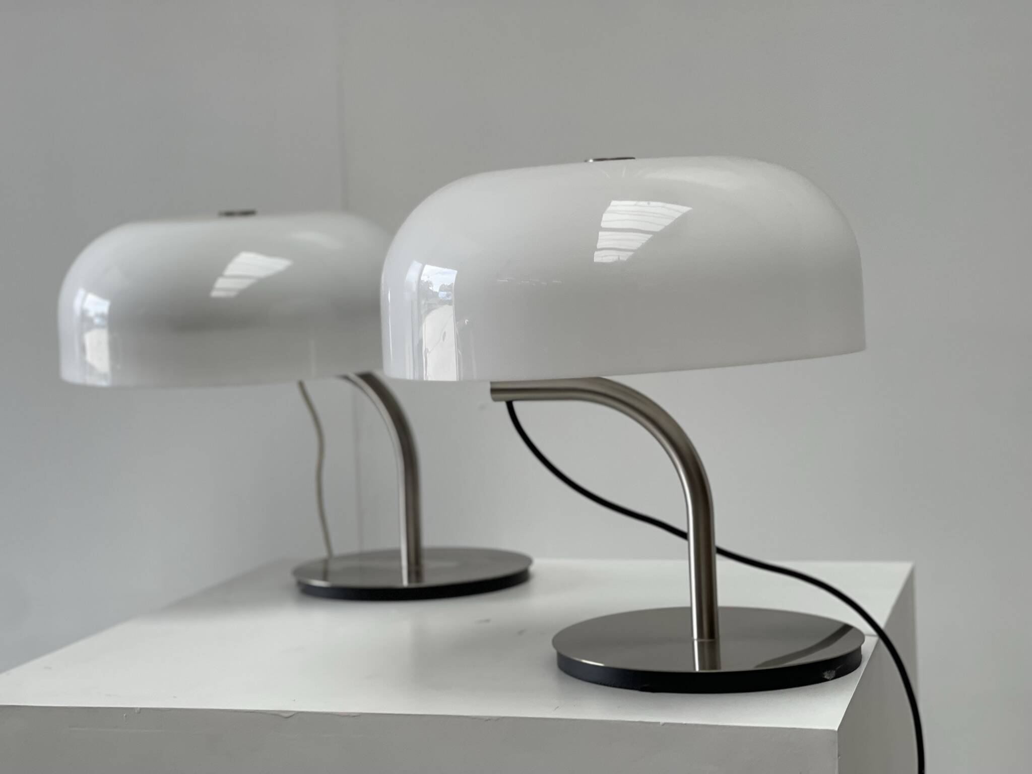 Pair of table lamps by Giotto Stoppino for Valenti, 1980s