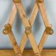 Wooden accordion coat rack