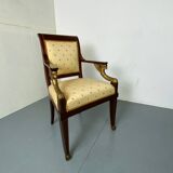 Fauteuil haut Empire français ancien