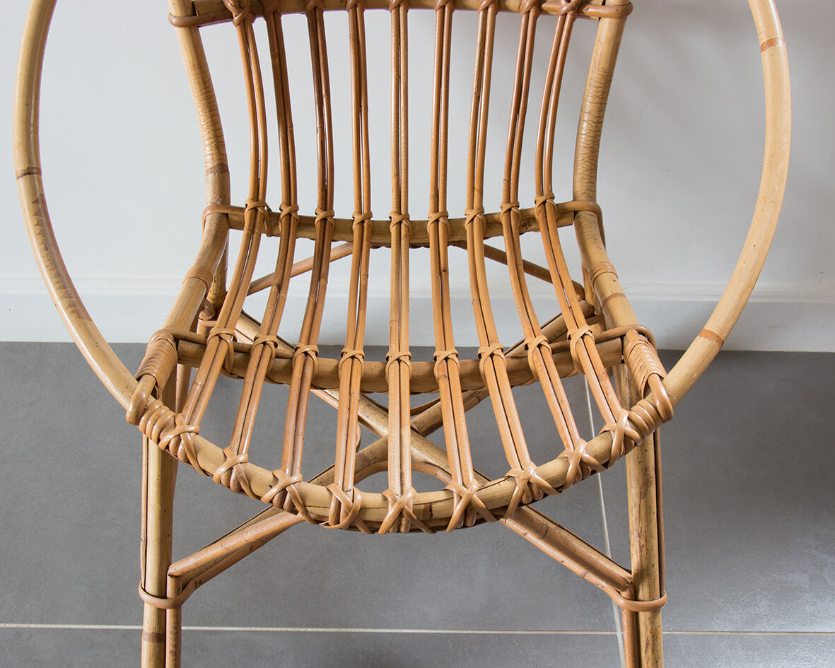 Rattan armchair