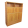 Meuble de rangement vintage en rotin et bois clair des années 60