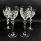 4 cut crystal wine glasses – Artisanat de Lorraine