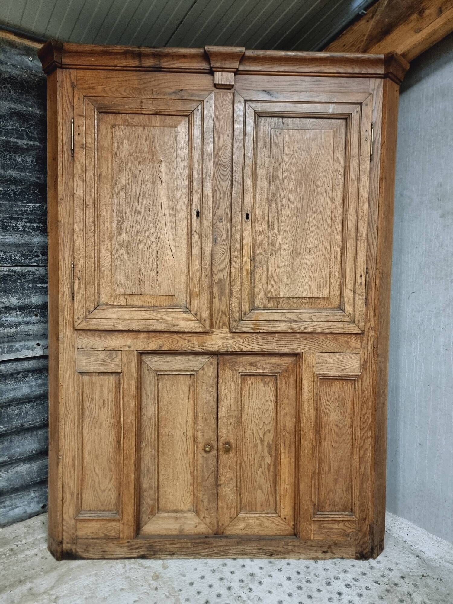 Antique cabinet door furniture panel oak 19th century 140x193cm