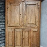Antique cabinet door furniture panel oak 19th century 140x193cm