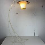 Midcentury French rockabilly lantern low floor lamp, 1950s