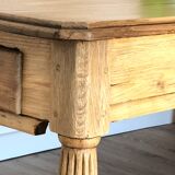 Farmhouse table, living room, solid oak