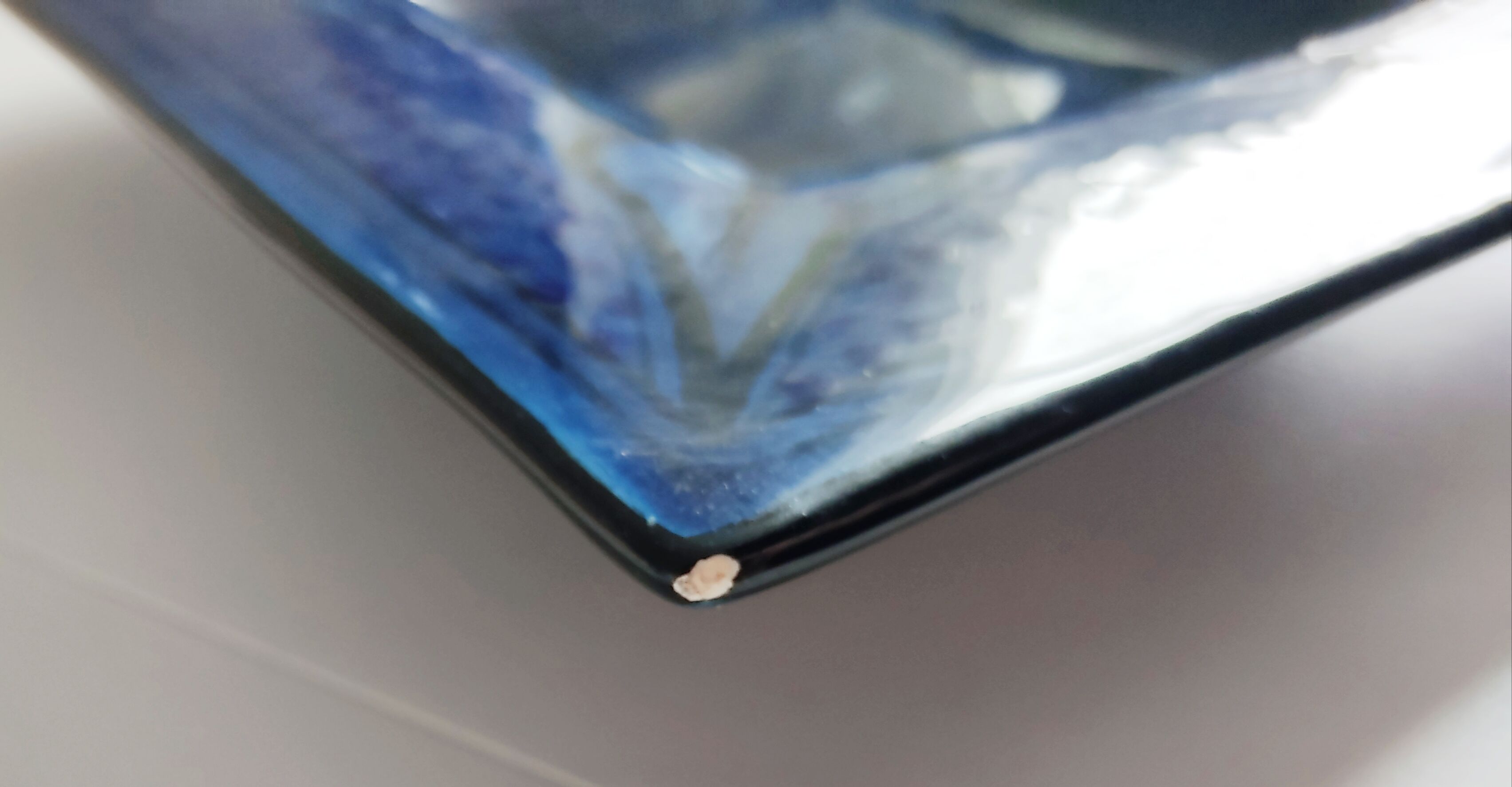 Empty square pocket oriental turkish ceramic