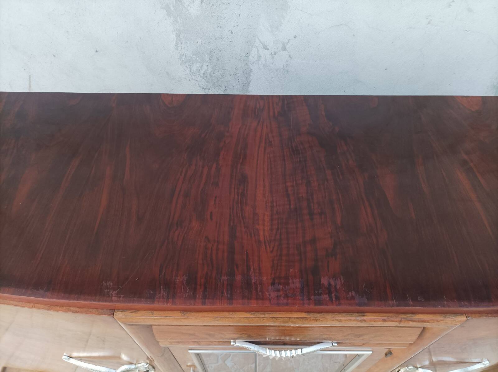 Art Deco walnut burl enfilade