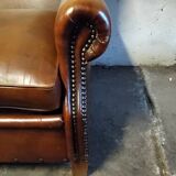 Wingback club sofa