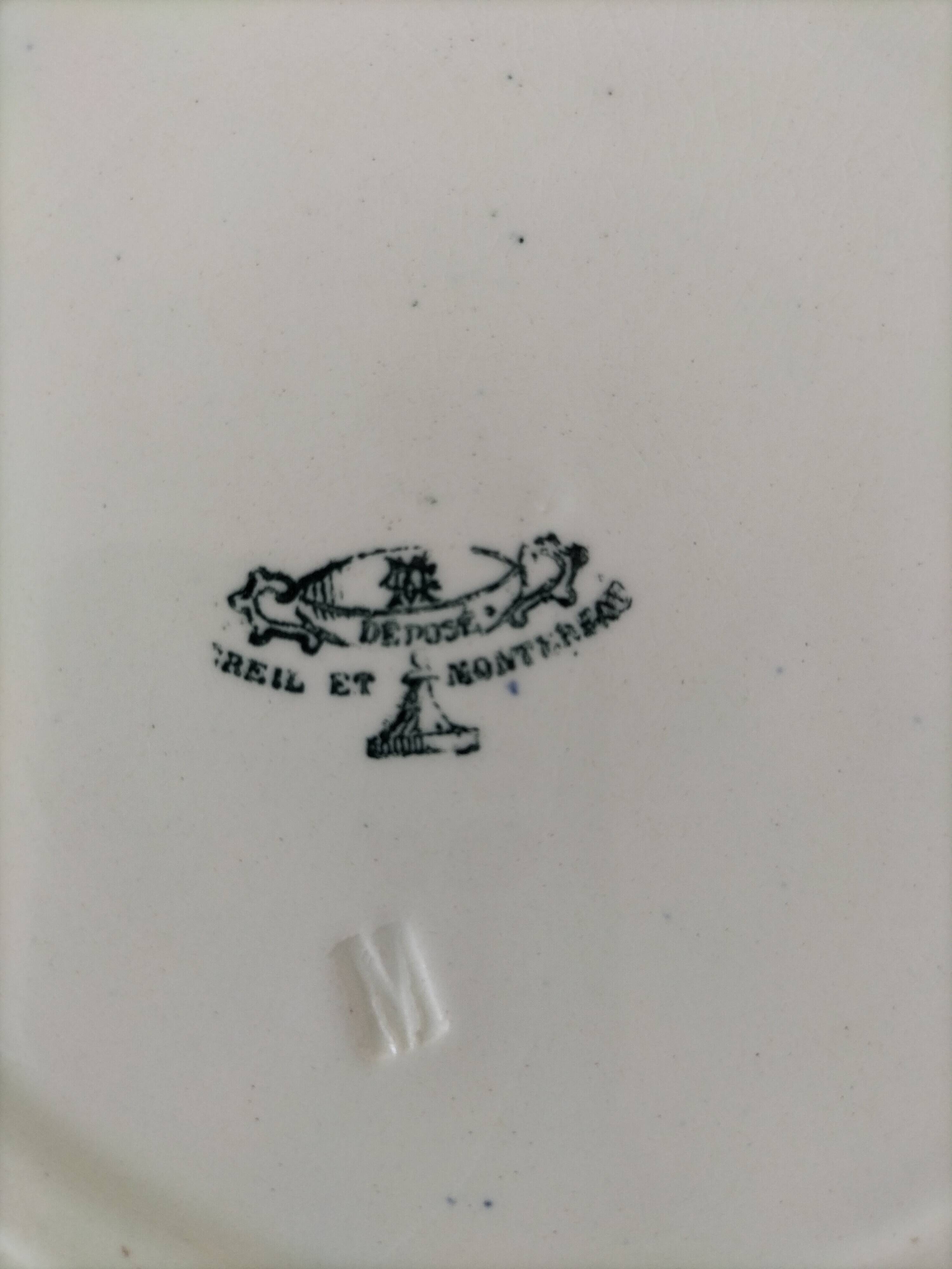 Creil Montereau Plates Linotte Model