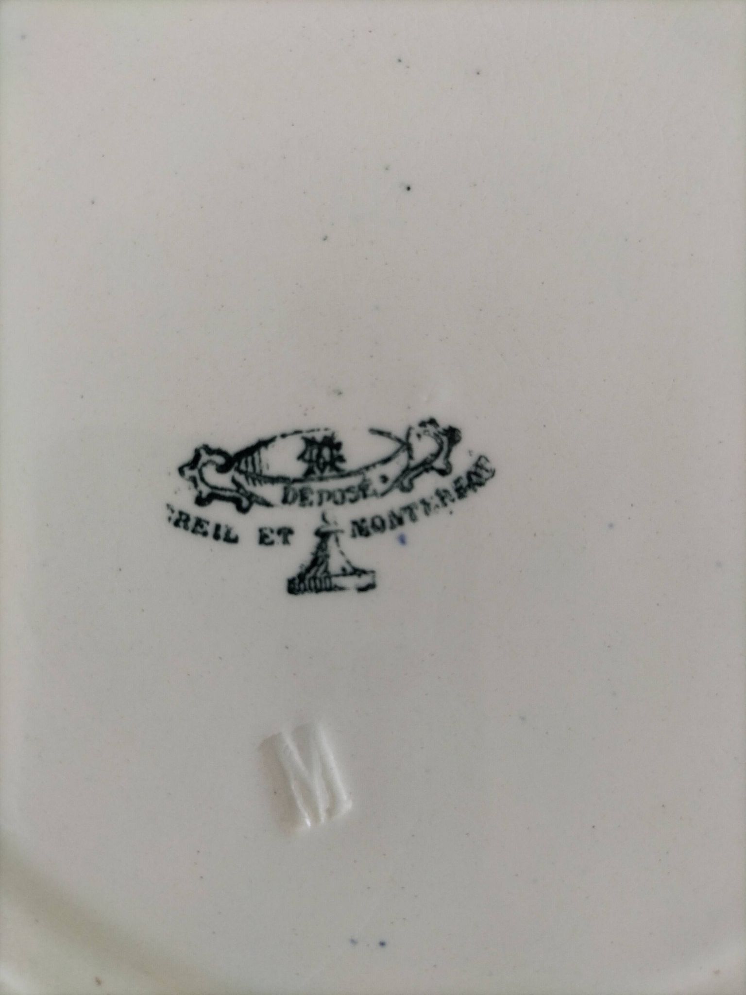 Assiettes Creil Montereau Modèle Linotte
