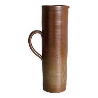 Large speckled stoneware pitcher