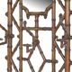 Cast iron coat rack in a bamboo style