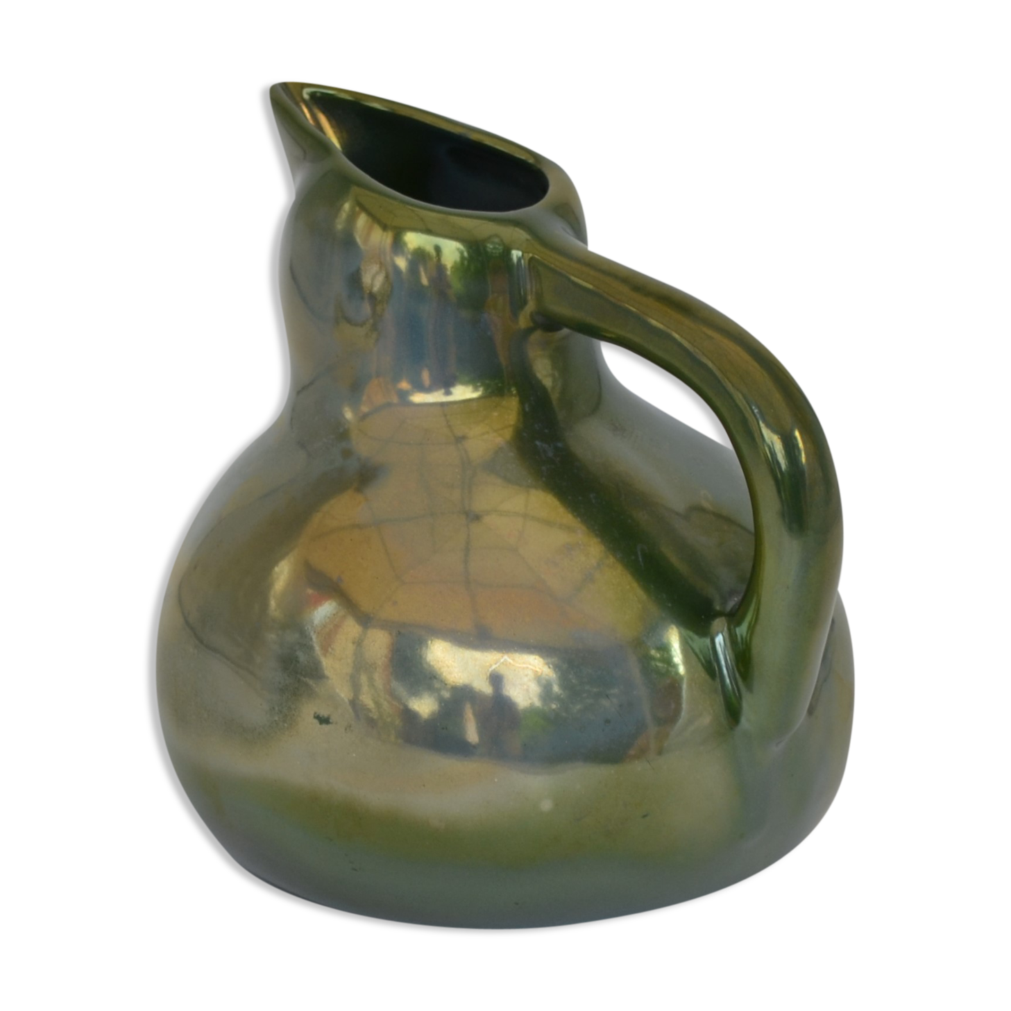Rambervillers S.A.P.C. flamed sandstone pitcher