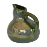 Pichet en grès flammé à reflets métalliques de la S.A.P.C. de Rambervillers