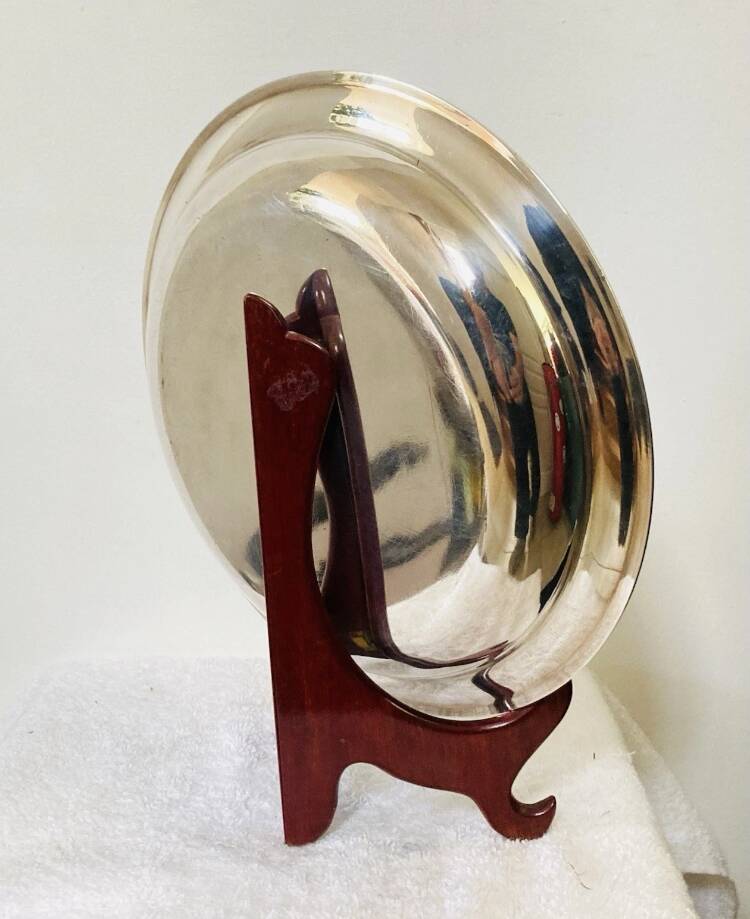 Christofle dish in hallmarked silver-plated metal, mid-20th century