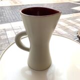 Saint Clément ceramic diabolo pitcher vase 1950