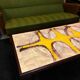 Danish coffee table with ceramic top on wenge frame, 1970s