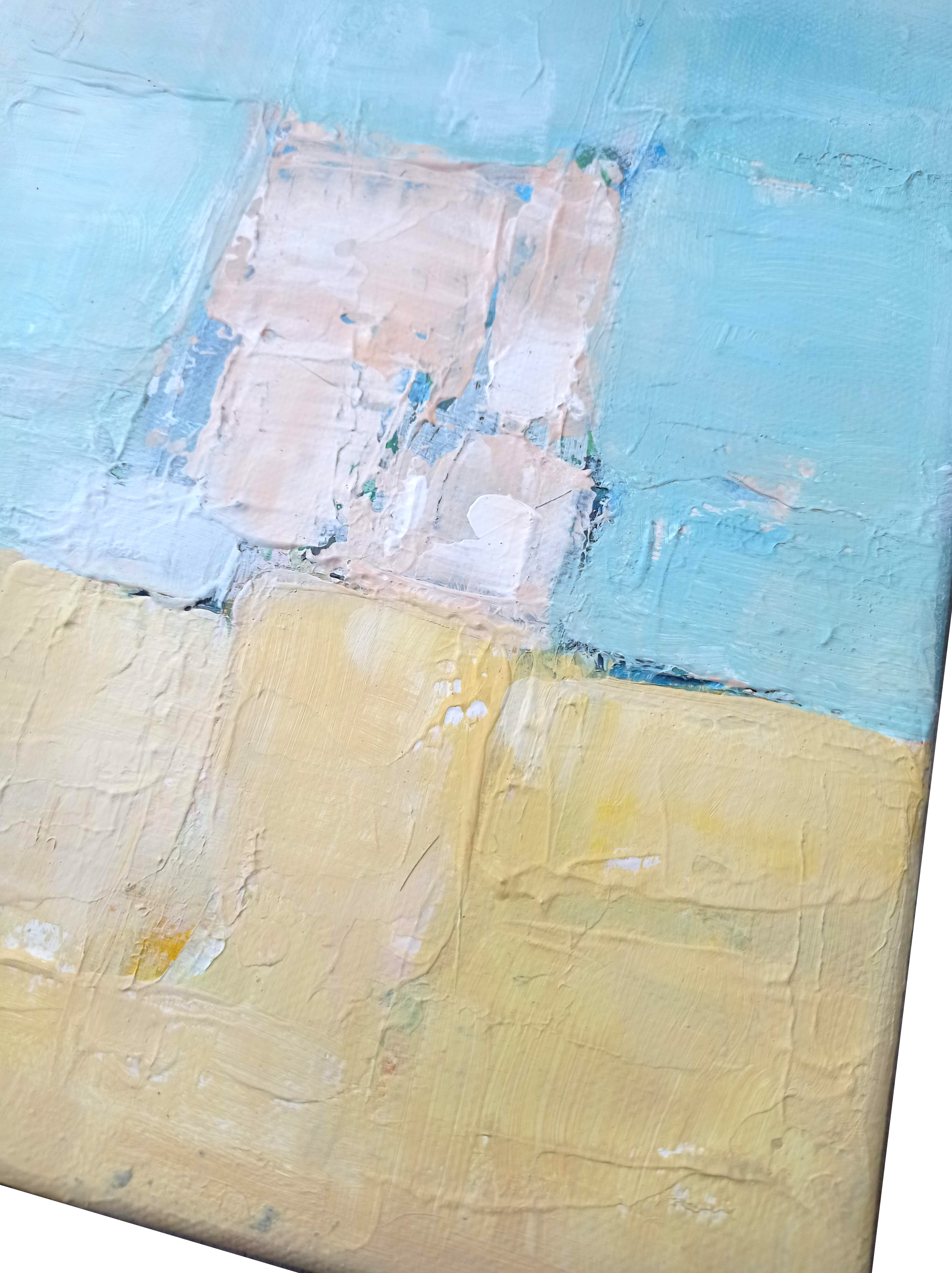 Modern painting - abstract Mediterranean landscape