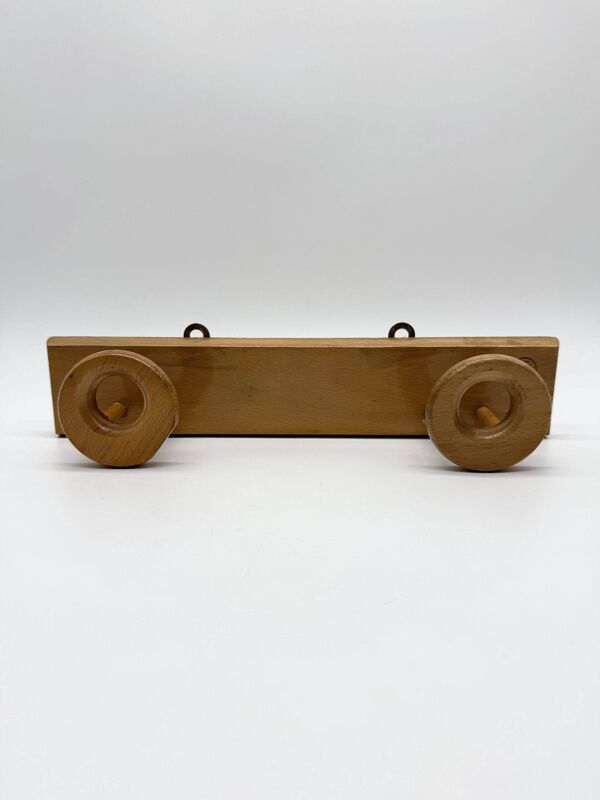 Porte-manteau « scandinave » bois clair – 1960s