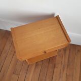 Vintage bedside table compass foot