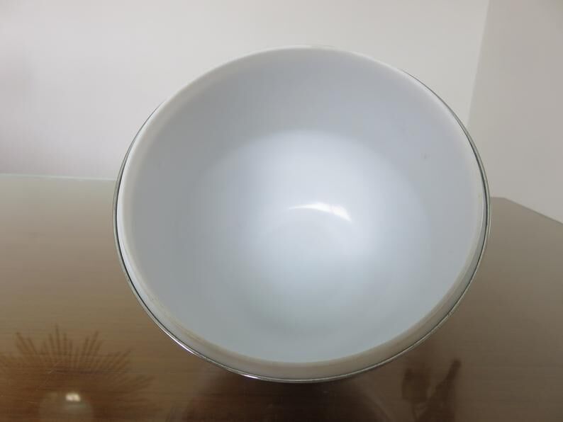 Silver metal "apple" ice bucket 60s