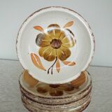 8 assiettes creuses Gien Izalco