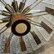 Carl Fagerlund for Orrefors Chandelier — Glass, Teak & Brass, Sweden 1960s