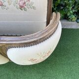 Basket bed and its two armchairs