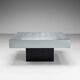 Table basse gravée par Bernhard Rohne