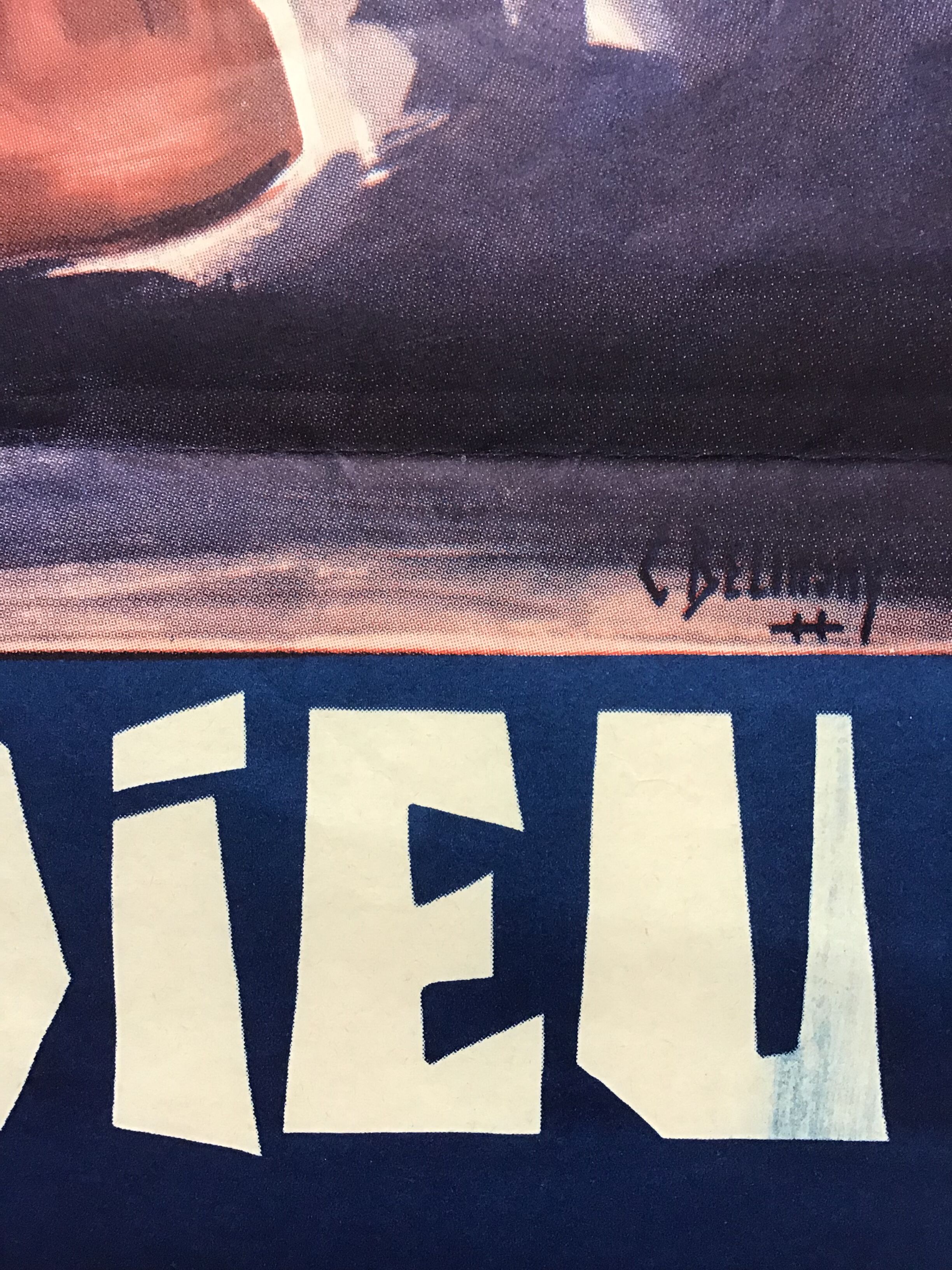 Original French poster the Hill of farewell, Constantin Belinsky