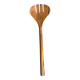 Salad server or large oval split teak spoon. L18 D8.5