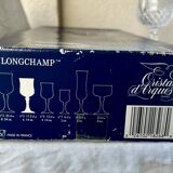 6 crystal stem glasses