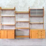 Mid-Century Modular Teak Wall Unit by John Texmon for Blindheim Mobelfabrik, Norway,  1960s