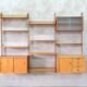 Mid-Century Modular Teak Wall Unit by John Texmon for Blindheim Mobelfabrik, Norway,  1960s