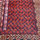 19th century Afghan Hatchlou tribal antique rug 131x140 cm