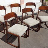 6 Baumann sled chairs