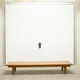 Danish Scandinavian wardrobe signed Sven Ellekaer 1960 3 doors 2 drawers with mounting plan