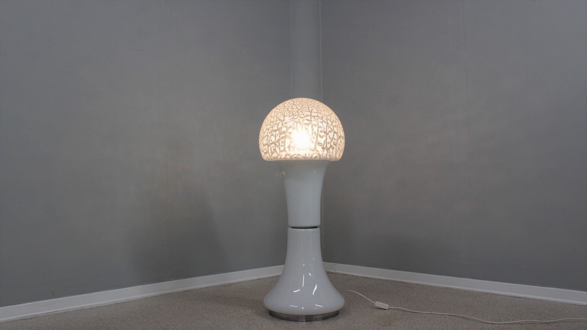 Mazzega murano glass floor lamp c. nason 1970s