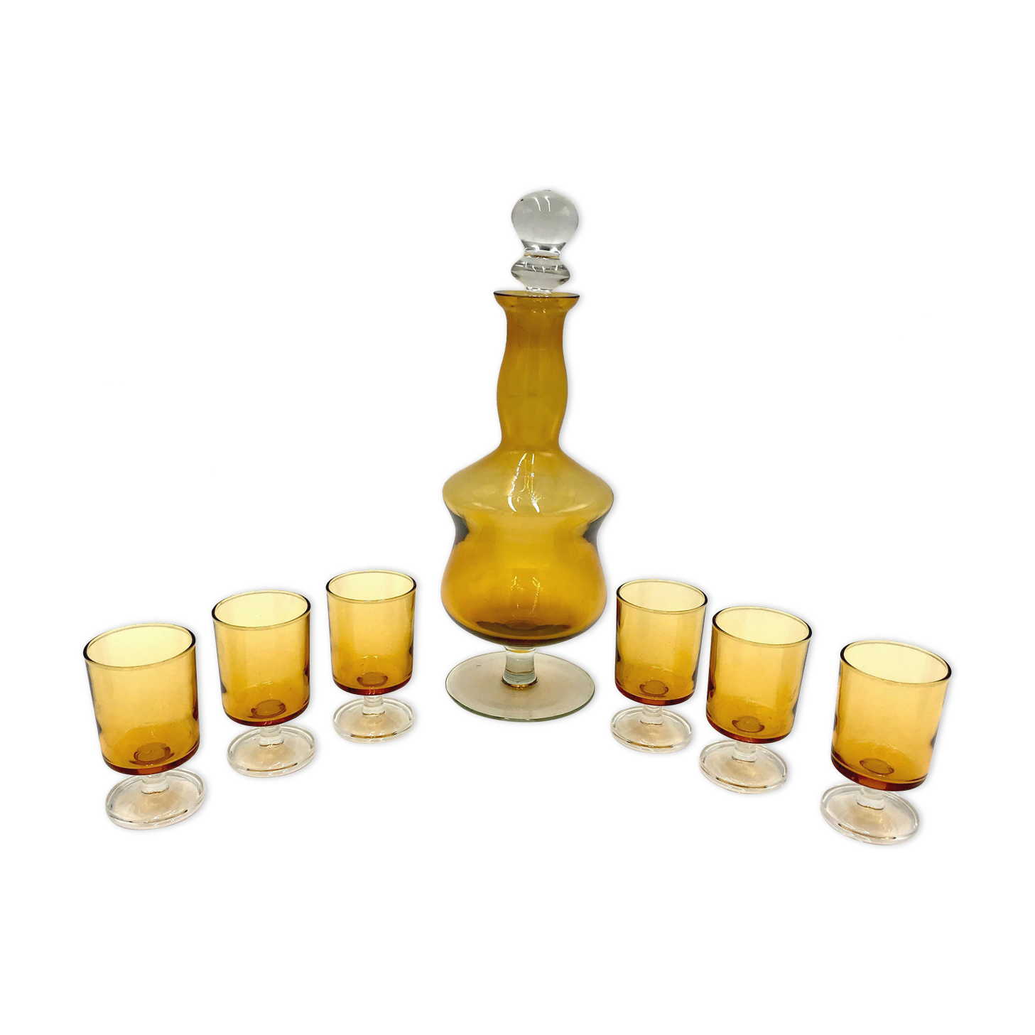 Carafe with 6 glasses, France, 1960s