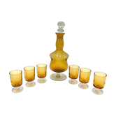 Carafe et 6 verres, France, années 1960