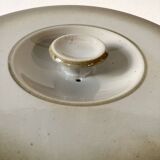 Plat/soupière en grès de grand feu, faïencerie de Brenne, années 1970-1980