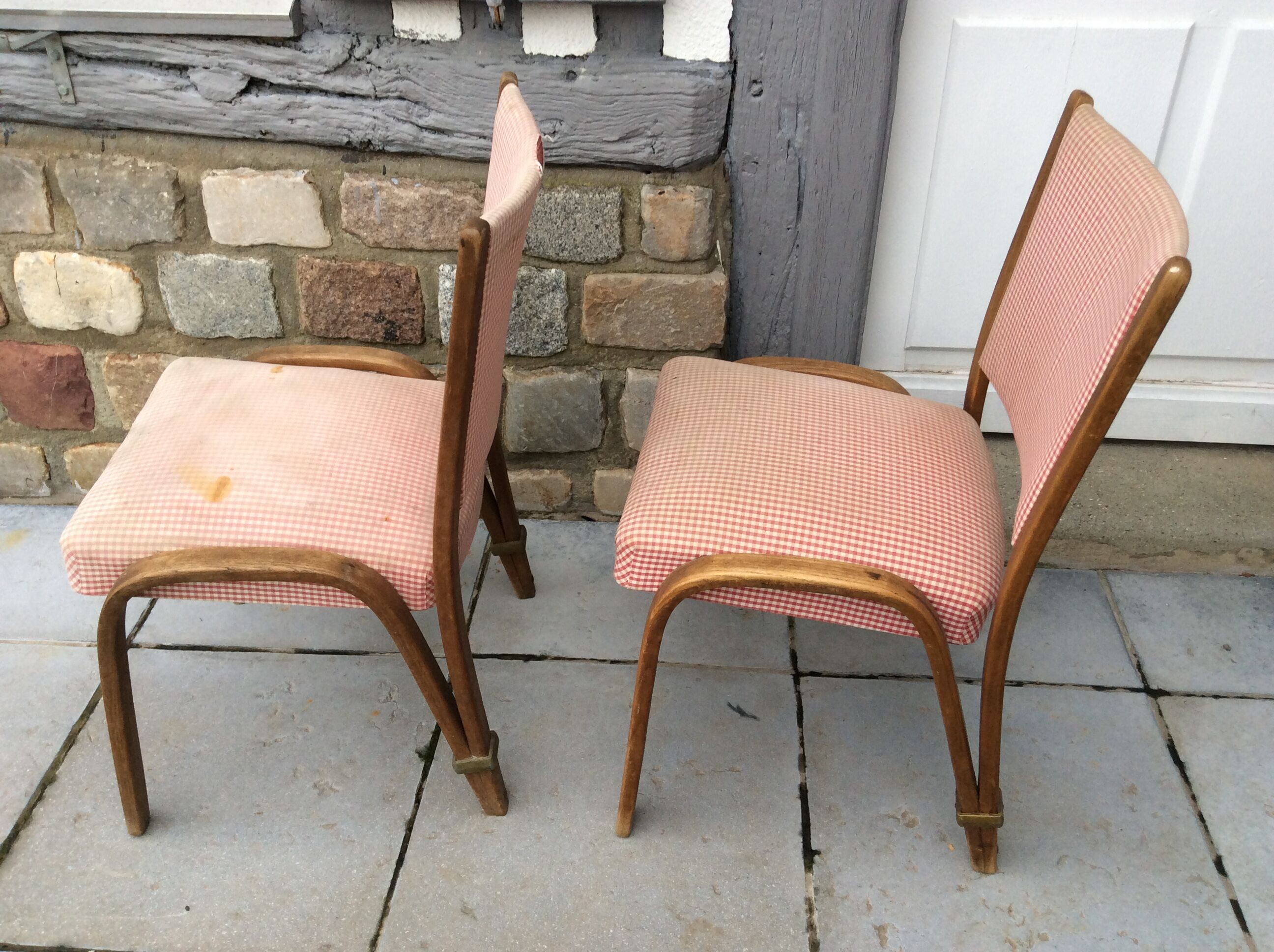 Pair of bridge chairs