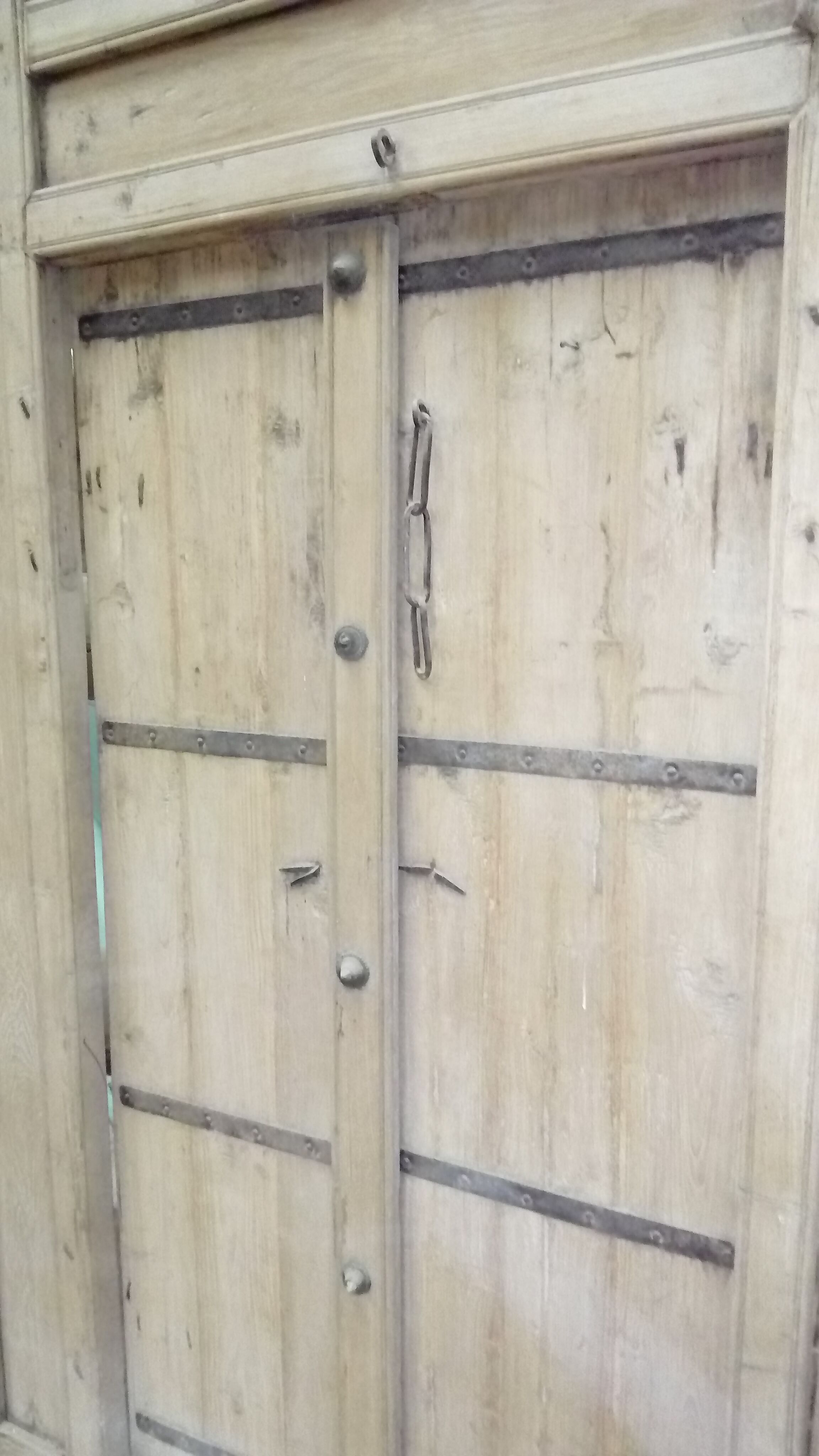 Old teak door