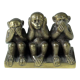 Presse-papiers singes en laiton, figurine, vintage des années 1950