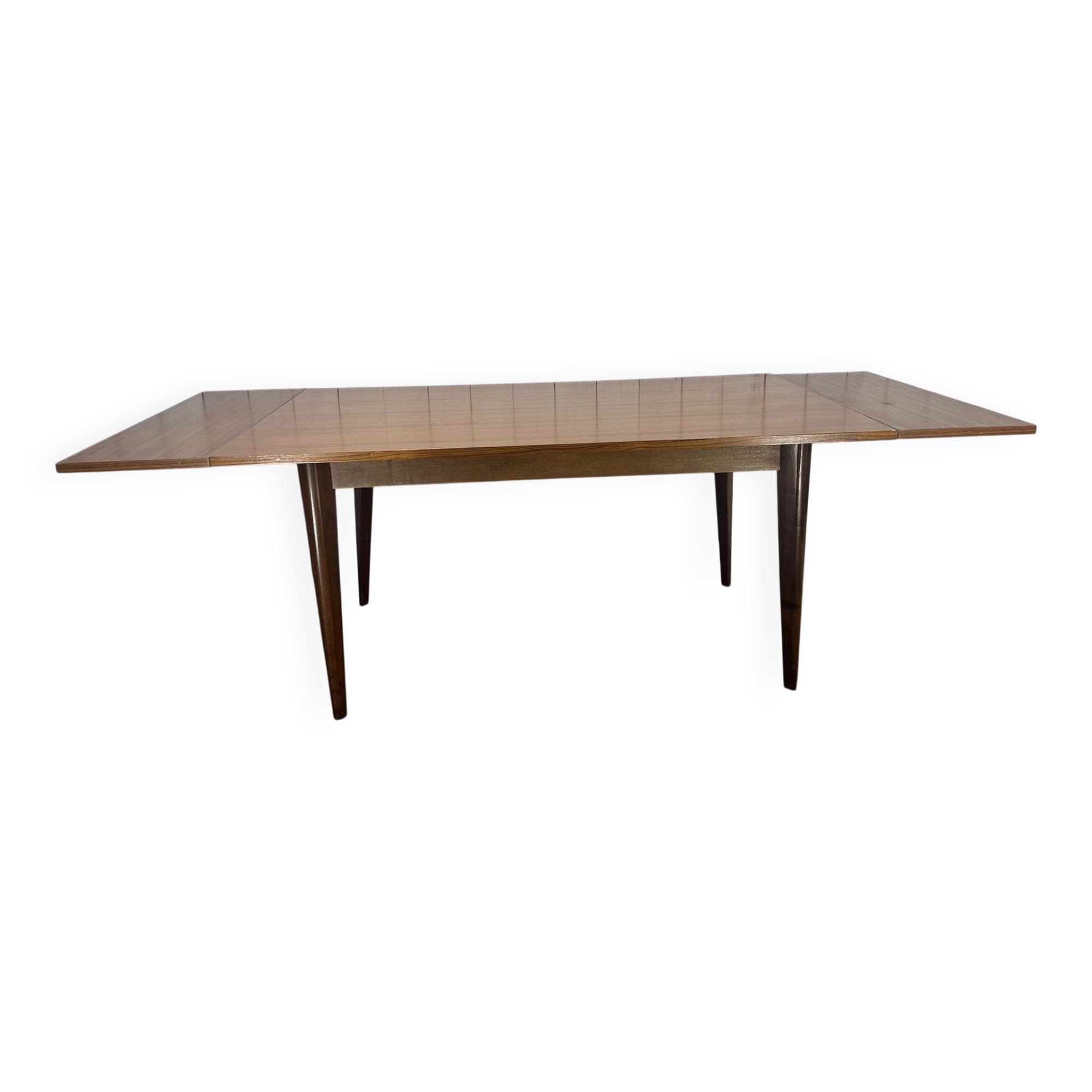 Table à manger vintage en teck extensible – années 60