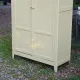 Parisian wardrobe in Clay Green wood – 2 moulded doors – H188 cm