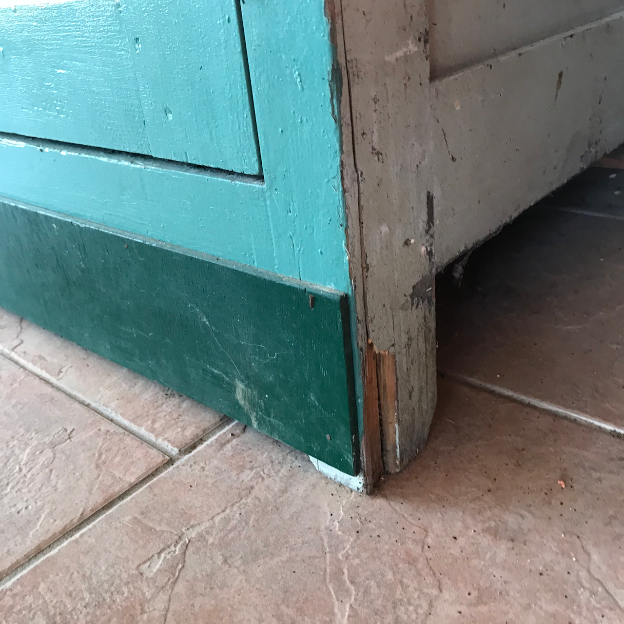 Former wooden dressing closet
