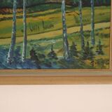 Paysage aux bouleaux par Thorp