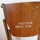 Paire de chaises pliantes en bois pliantes US ARMY seconde guerre mondiale